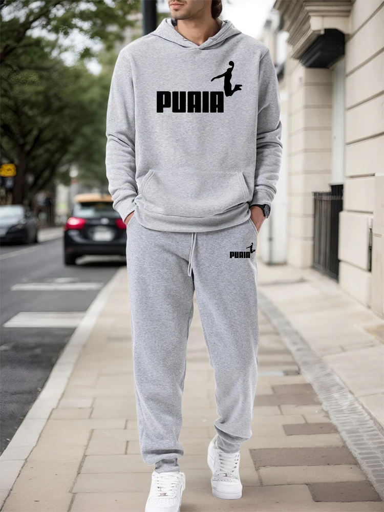 Street Fashion Hoodie - 남성 세트/후드티/바지 2026 가을 겨울 캐주얼