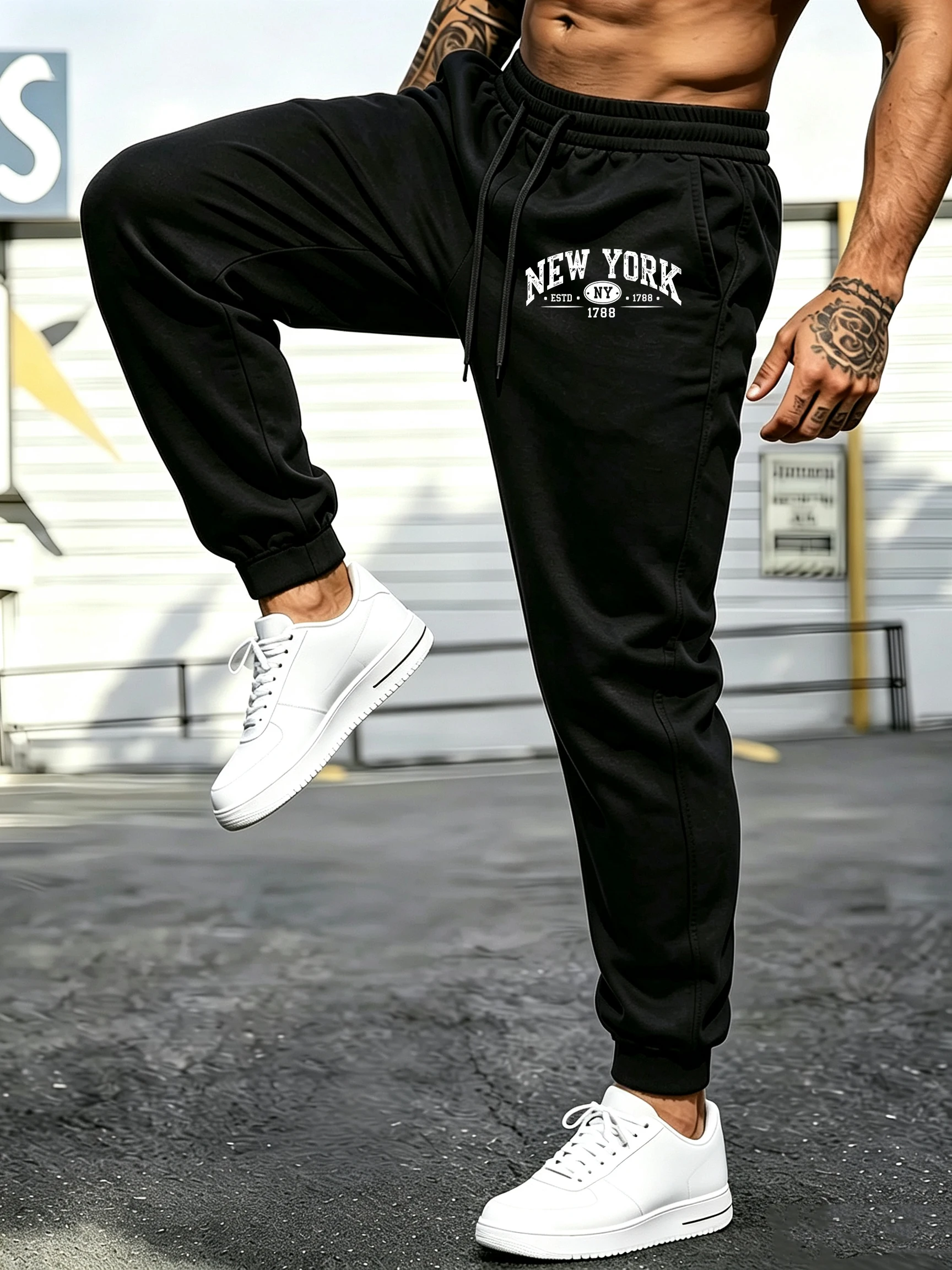 Street Style New York Fashion - 남성용 조깅 바지, 1788년부터 뉴욕 스타일,