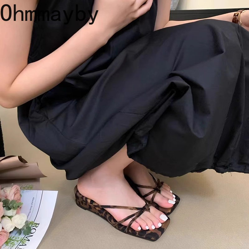 2025 여름 여성 웨지 힐 플립 플롭 패션 레오파드  - Street Fashion Clothing 리뷰 및 가격