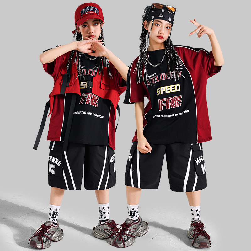 십대 패션 힙합 재즈 댄스 의상 티셔츠 반바지 의류 세 - Street Fashion Clothing 리뷰 및 가격
