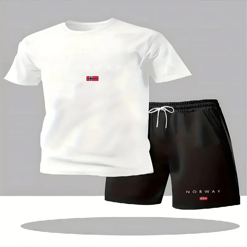2026 신상 남성 캐주얼 반팔 반바지 투피스 세트 도 - Street Summer Fashion 리뷰 및 가격