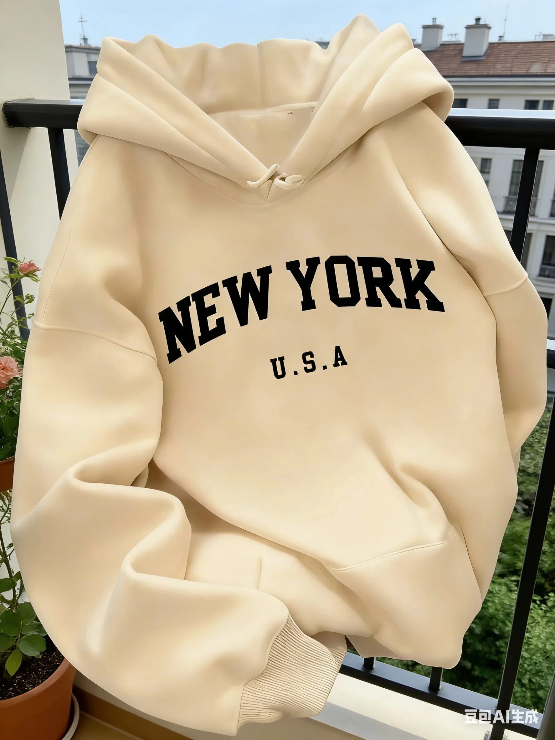 여성용 후드 스웨트 캐주얼 컷 뉴욕 미국 레터링 스웨터 - Street Style New York Fashion 리뷰 및 가격