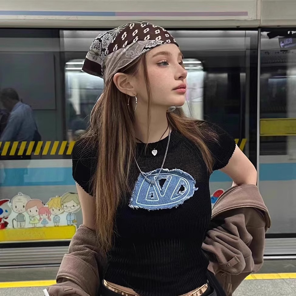 레트로 아메리칸 스타일 헤드스카프 헤어밴드 장식 트렌디 - Girl Fashion Street 리뷰 및 가격