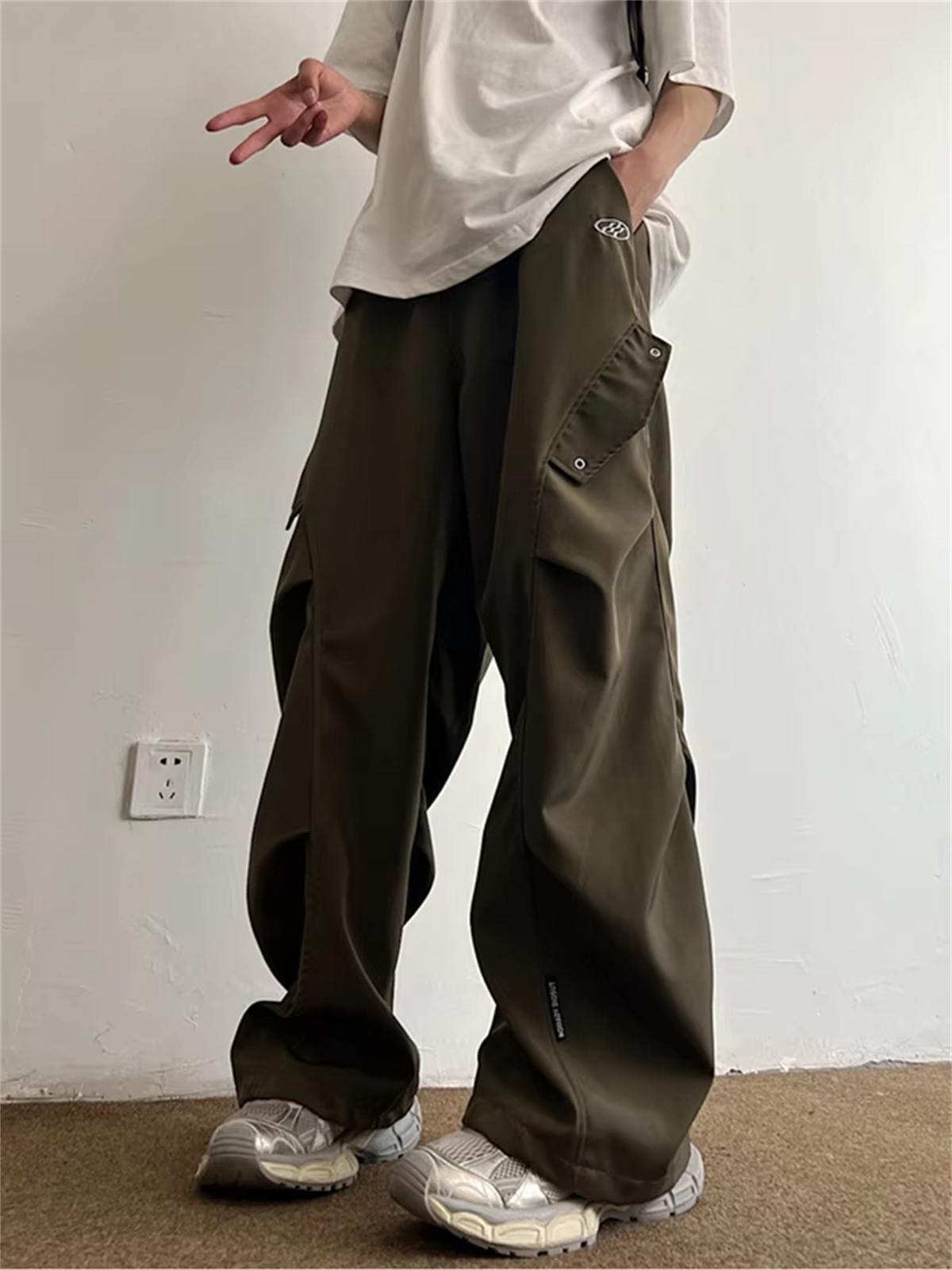 Techwear 낙하산 카고 바지 남성 힙합 와이드 레 - Techwear Pants Tactical 리뷰 및 가격