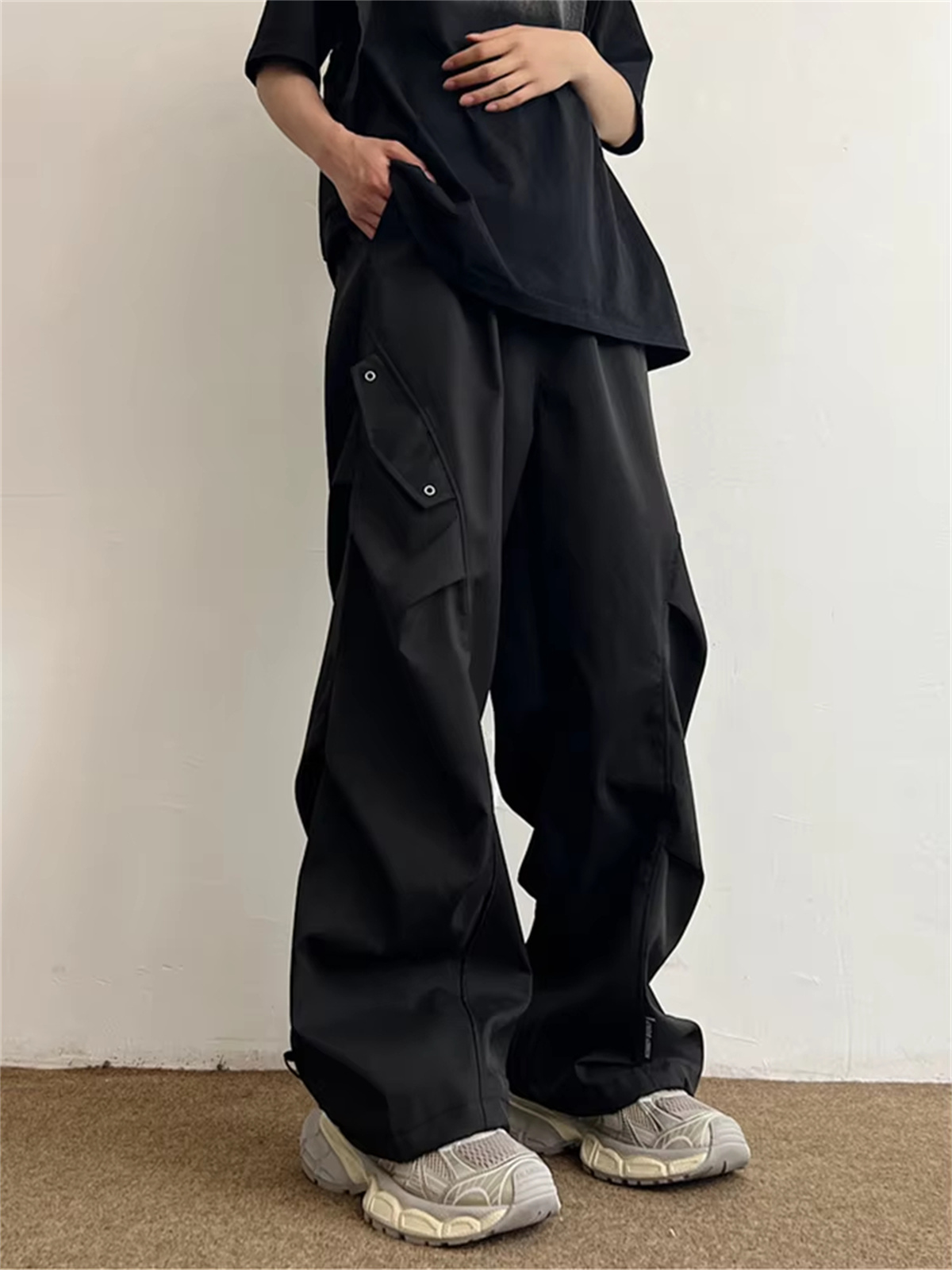 Techwear 낙하산 카고 바지 남성 힙합 와이드 레 - Techwear Pants Tactical 리뷰 및 가격