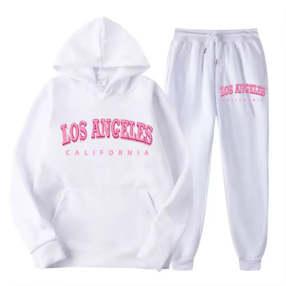 여성용 스트리트 후드 및 바지, 플리스 포켓 루즈 풀오 - Street Fashion California 리뷰 및 가격