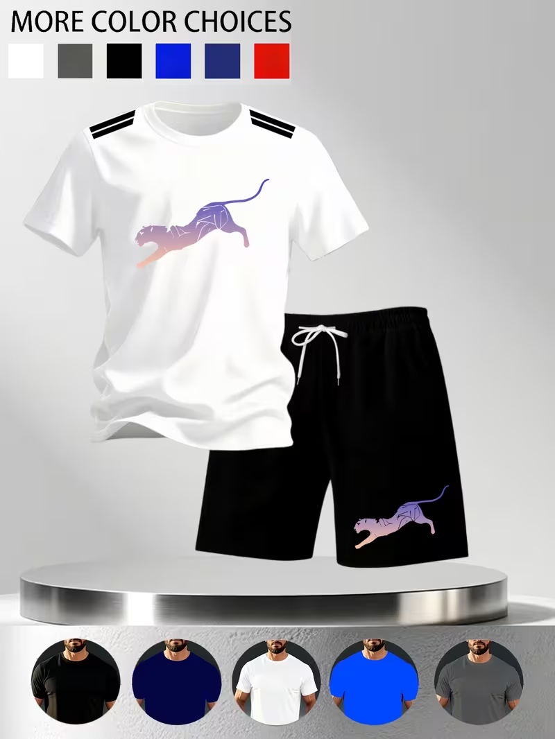 새로운 스트리트 트렌디 남성 여름 통기성 운동복 반팔  - Street Summer Fashion 리뷰 및 가격