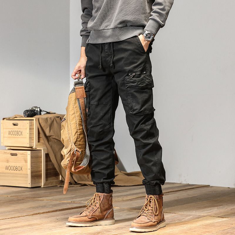 CAAYU-캐주얼 멀티 포켓 카고 팬츠 남성용, 조깅  - Techwear Pants Tactical 리뷰 및 가격