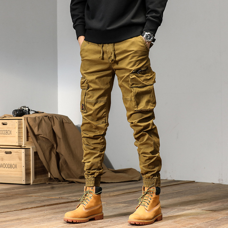 CAAYU-캐주얼 멀티 포켓 카고 팬츠 남성용, 조깅  - Techwear Pants Tactical 리뷰 및 가격