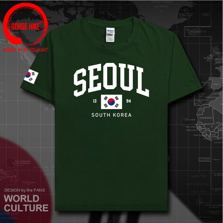 서울 한국 국기 유니섹스 티셔츠 빈티지 클래식 패션 스 - Street Fashion Of Seoul 리뷰 및 가격