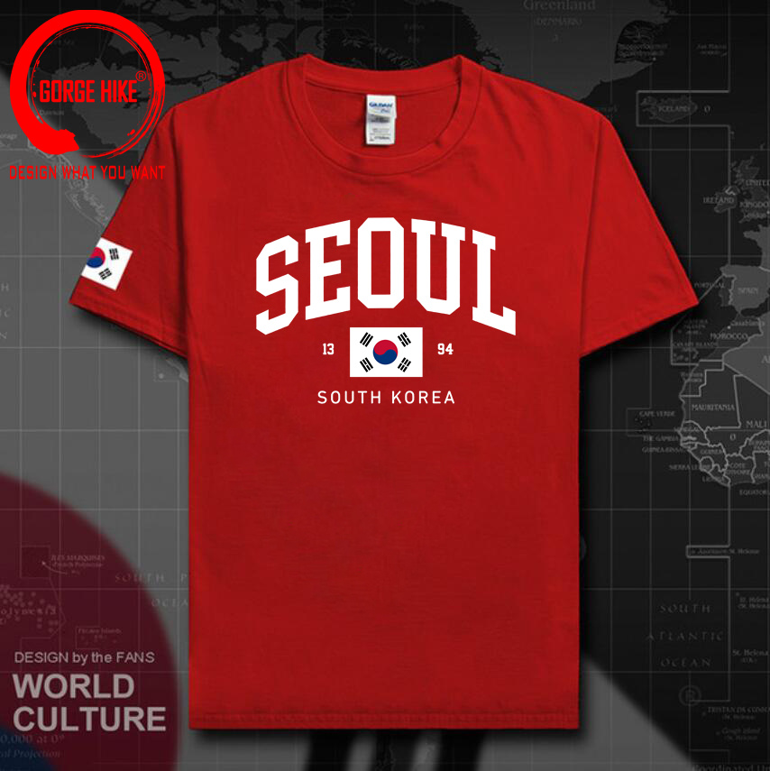 서울 한국 국기 유니섹스 티셔츠 빈티지 클래식 패션 스 - Street Fashion Of Seoul 리뷰 및 가격