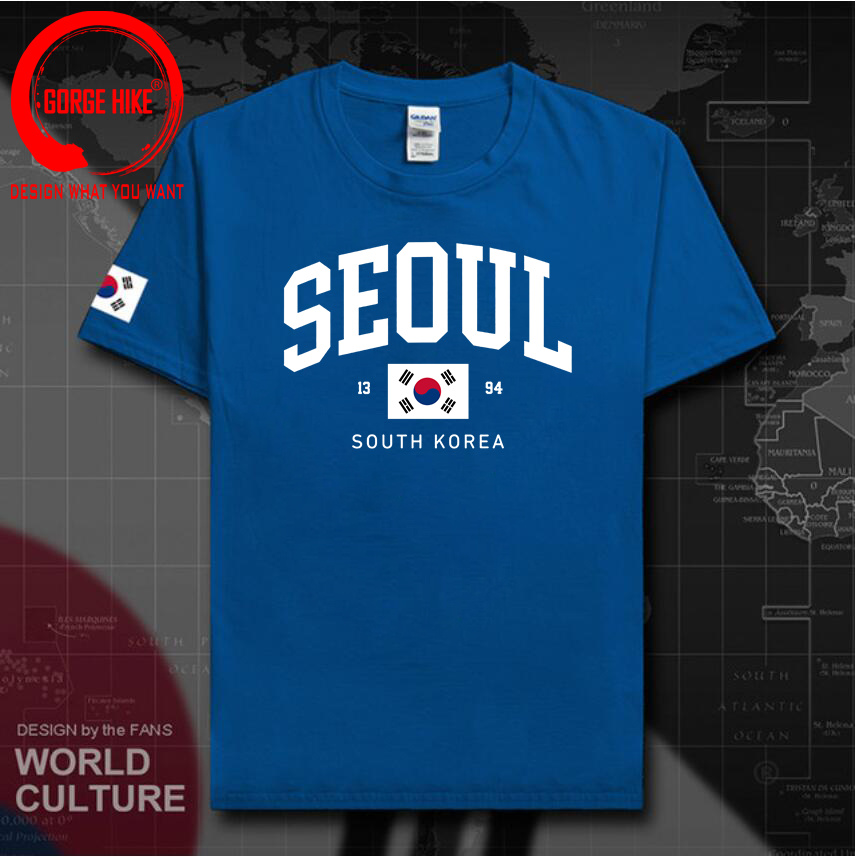 서울 한국 국기 유니섹스 티셔츠 빈티지 클래식 패션 스 - Street Fashion Of Seoul 리뷰 및 가격