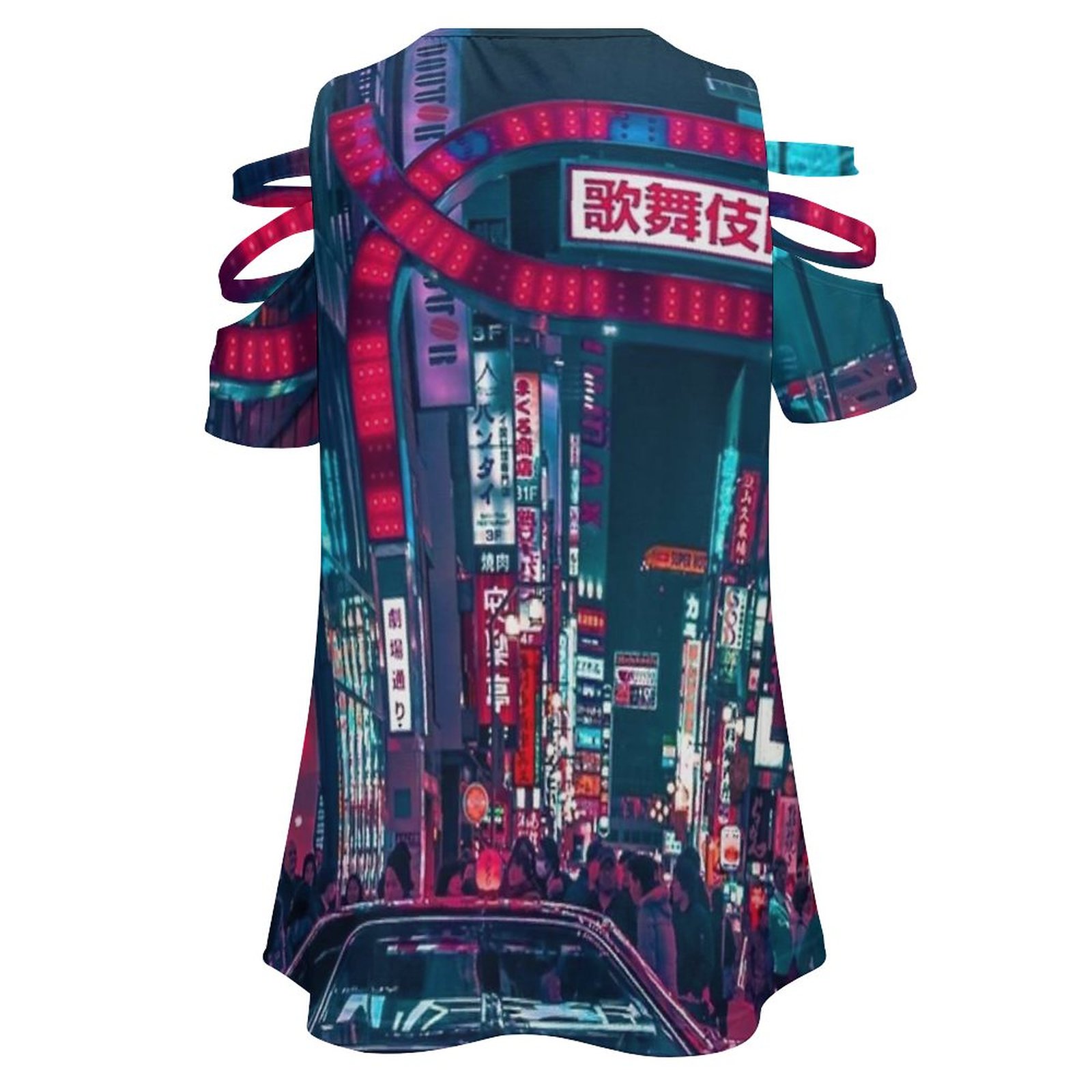 여성 캐주얼 프린트 지퍼 티셔츠, 브이넥 반팔 티셔츠, - Street Fashion Tokyo 리뷰 및 가격