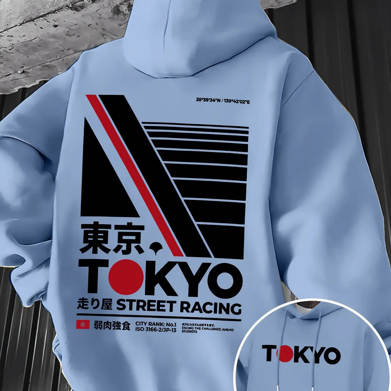 레트로 JDM 도쿄 레이싱 양면 프린트 남성 후드티 칸 - Street Fashion Tokyo 리뷰 및 가격