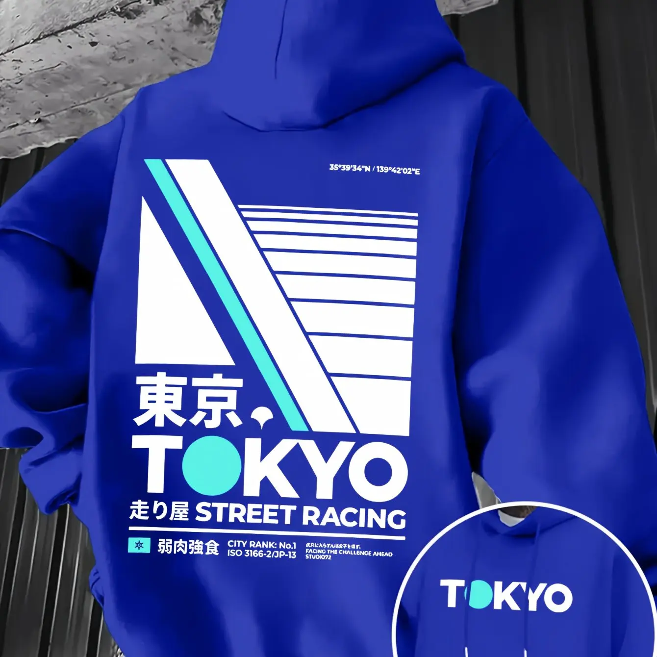 레트로 JDM 도쿄 레이싱 양면 프린트 남성 후드티 칸 - Street Fashion Tokyo 리뷰 및 가격