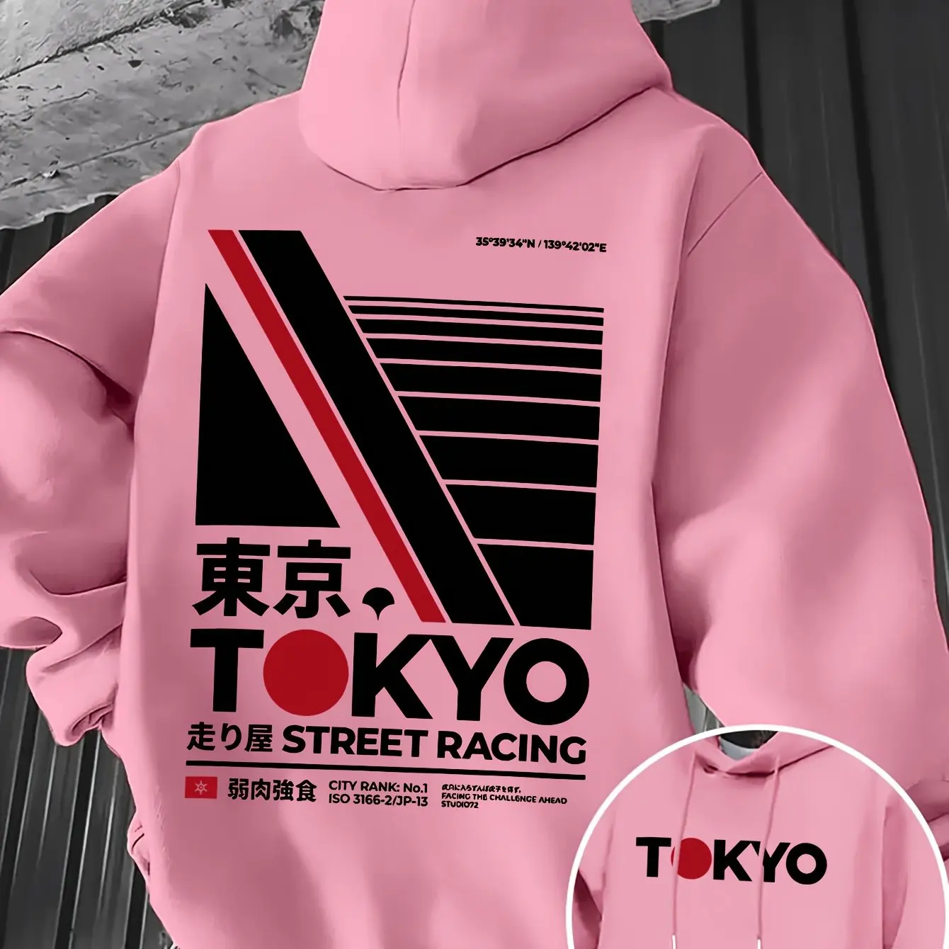 레트로 JDM 도쿄 레이싱 양면 프린트 남성 후드티 칸 - Street Fashion Tokyo 리뷰 및 가격