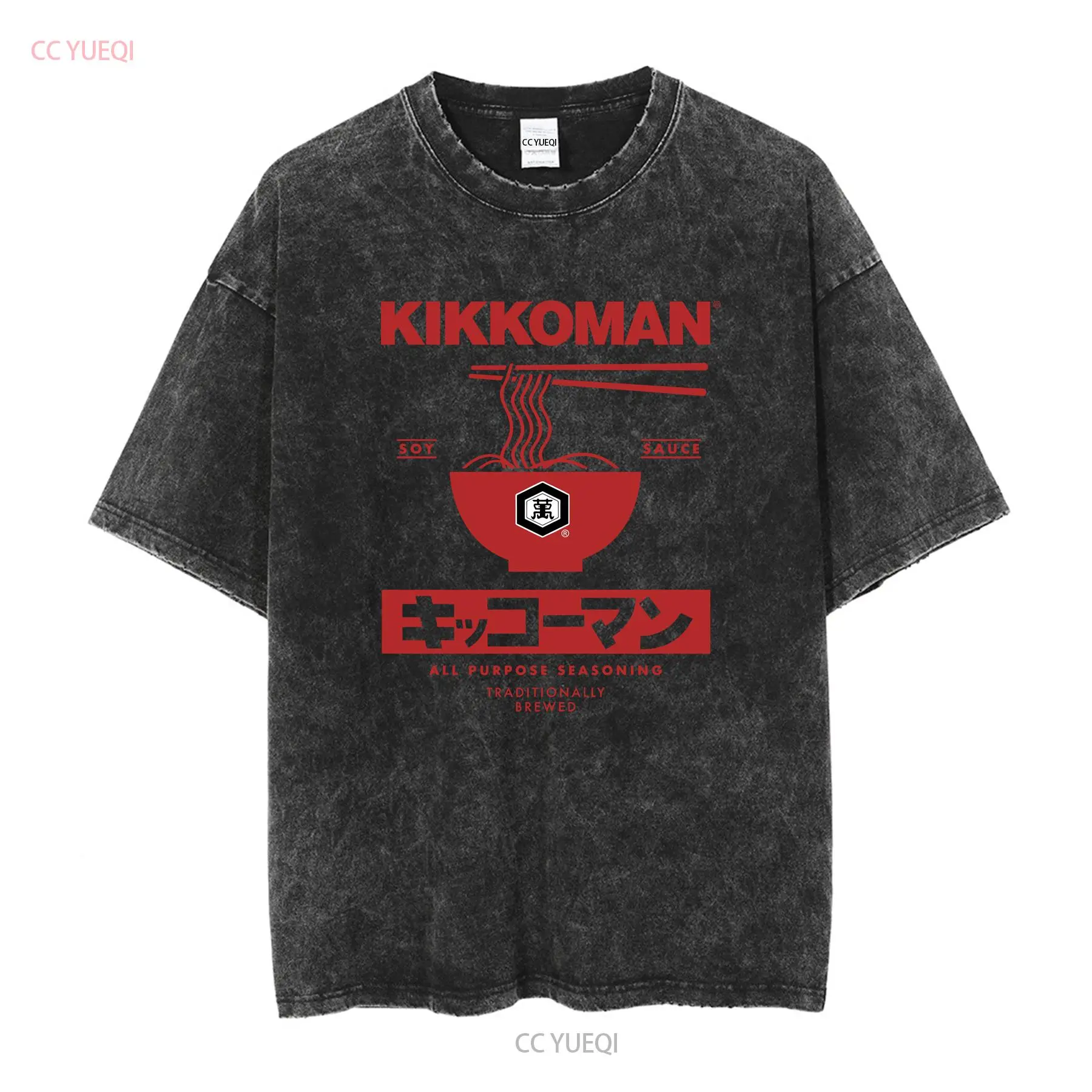 Kikkoman 국수 간장 라벨 성인 T 셔츠 일본 음 - Street Fashion In Japan 리뷰 및 가격